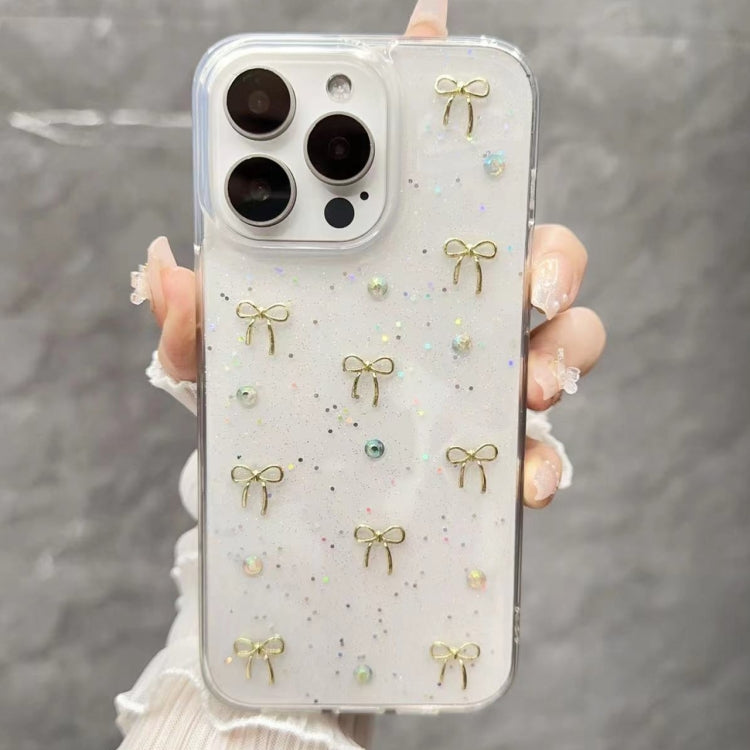 For iPhone 14 Pro Small Fresh Bow TPU Phone Case