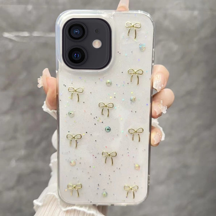 For iPhone  12 Small Fresh Bow TPU Phone Case
