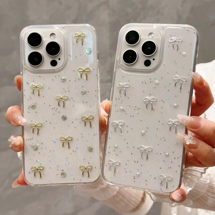 For iPhone 15 Plus Small Fresh Bow TPU Phone Case