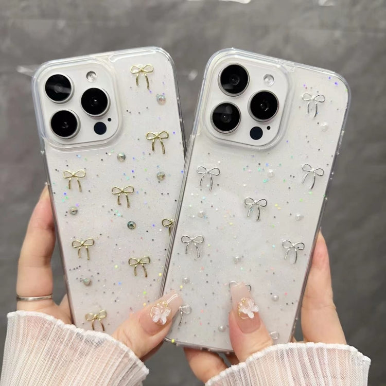 For iPhone 14 Small Fresh Bow TPU Phone Case