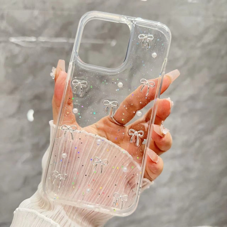 For iPhone 15 Plus Small Fresh Bow TPU Phone Case