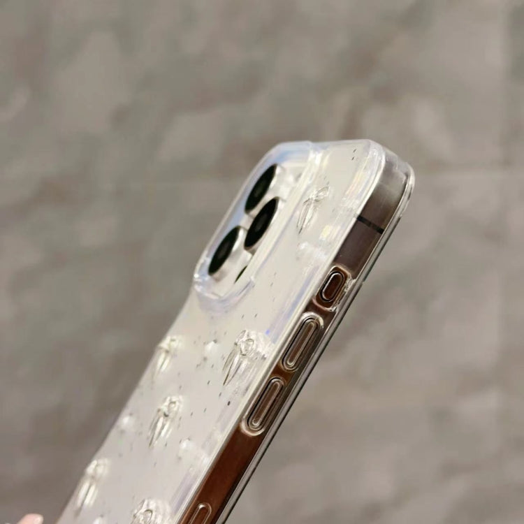 For iPhone 16 Pro Max Small Fresh Bow TPU Phone Case