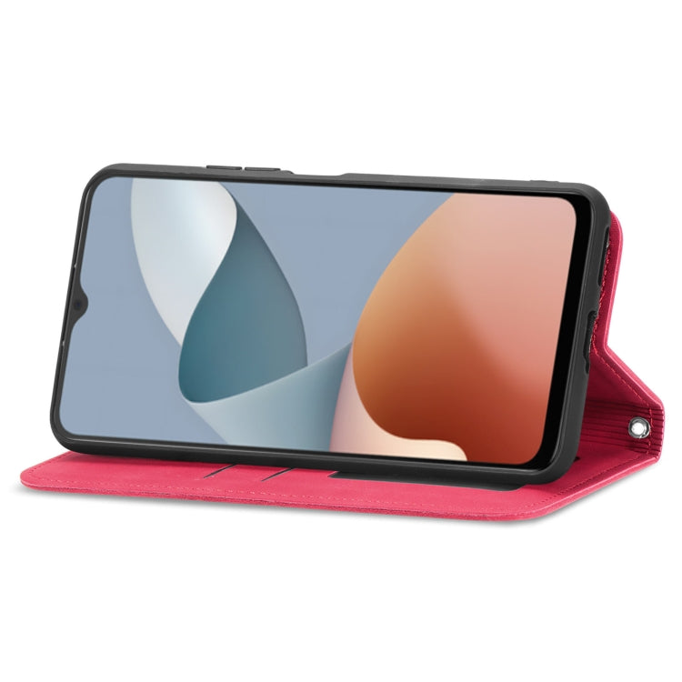 For ZTE Blade A34 Retro Skin Feel Magnetic Flip Leather Phone Case