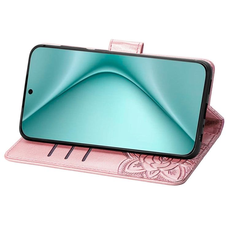 For Huawei Pura 70 Butterfly Love Flower Embossed Leather Phone Case