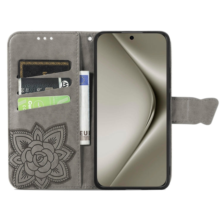 For Huawei Pura 70 Pro+ Butterfly Love Flower Embossed Leather Phone Case