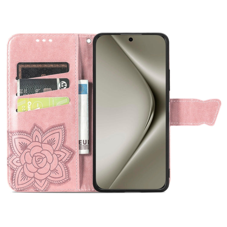 For Huawei Pura 70 Ultra Butterfly Love Flower Embossed Leather Phone Case
