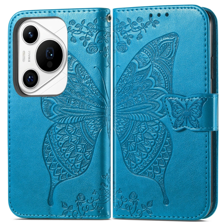 For Huawei Pura 70 Ultra Butterfly Love Flower Embossed Leather Phone Case