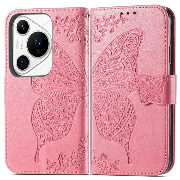 For Huawei Pura 70 Ultra Butterfly Love Flower Embossed Leather Phone Case