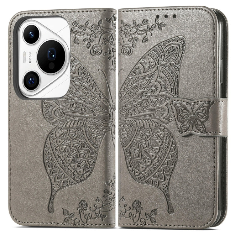 For Huawei Pura 70 Ultra Butterfly Love Flower Embossed Leather Phone Case