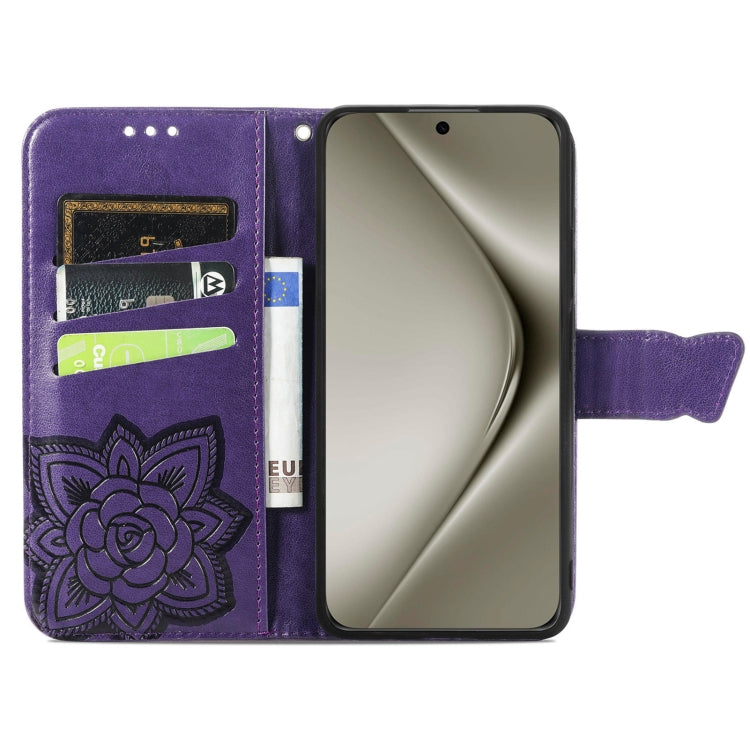 For Huawei Pura 70 Ultra Butterfly Love Flower Embossed Leather Phone Case