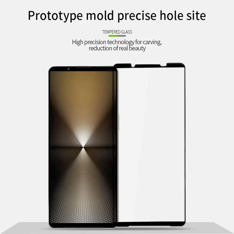 For Sony Xperia 1 VI MOFI 9H 2.5D Full Screen Tempered Glass Film - Black