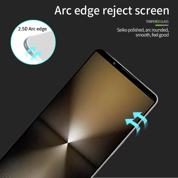 For Sony Xperia 1 VI MOFI 9H 2.5D Full Screen Tempered Glass Film - Black