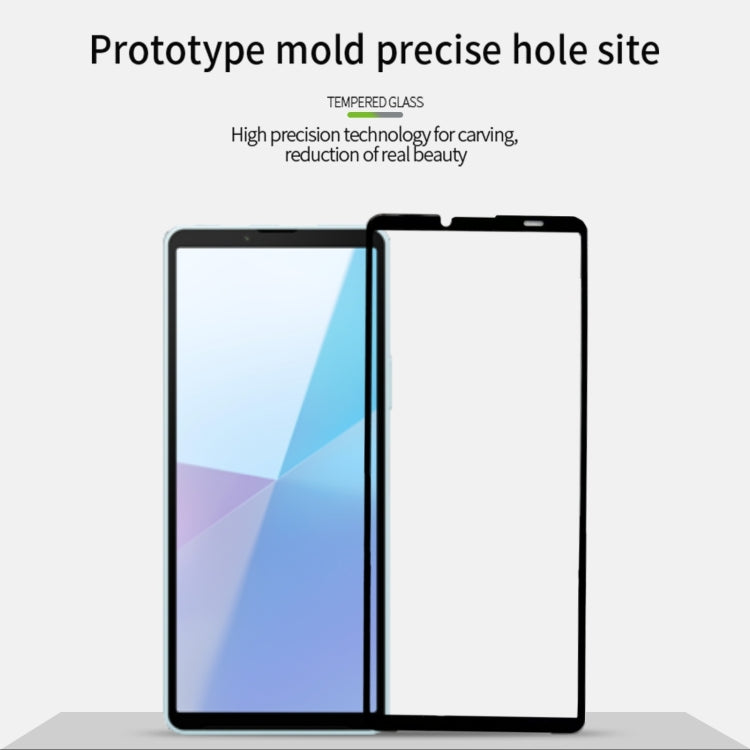 For Sony Xperia 10 VI MOFI 9H 2.5D Full Screen Tempered Glass Film - Black
