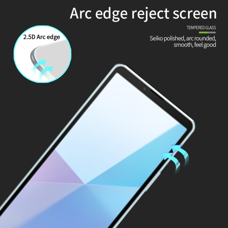 For Sony Xperia 10 VI MOFI 9H 2.5D Full Screen Tempered Glass Film - Black