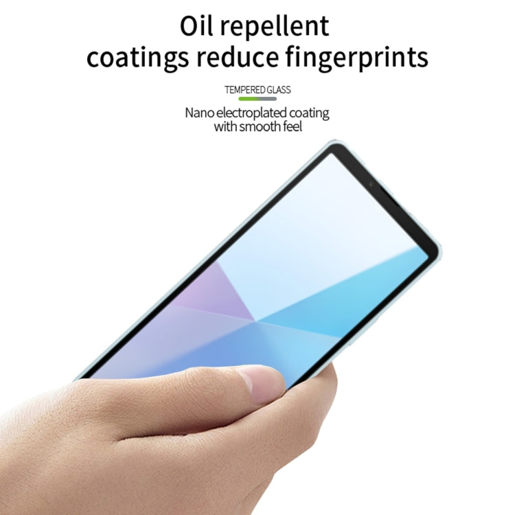For Sony Xperia 10 VI MOFI 9H 2.5D Full Screen Tempered Glass Film - Black
