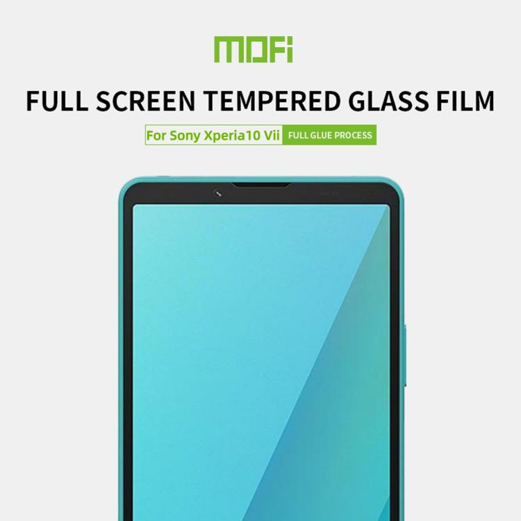 For Sony Xperia 10 VII MOFI 9H 2.5D Full Screen Tempered Glass Film - Black