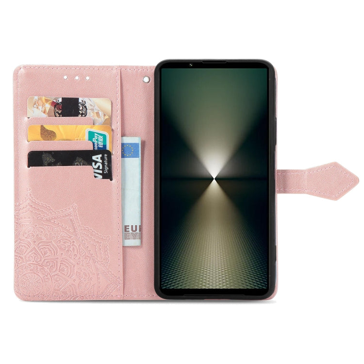 For Sony Xperia 1 VI Mandala Flower Embossed Leather Phone Case