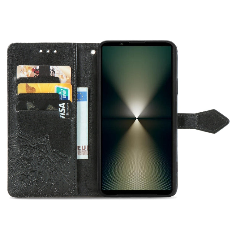 For Sony Xperia 10 VI Mandala Flower Embossed Leather Phone Case