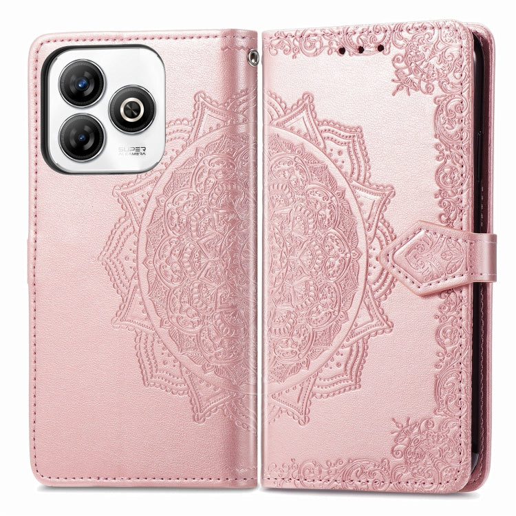 For ZTE Blade A75 4G Mandala Flower Embossed Leather Phone Case