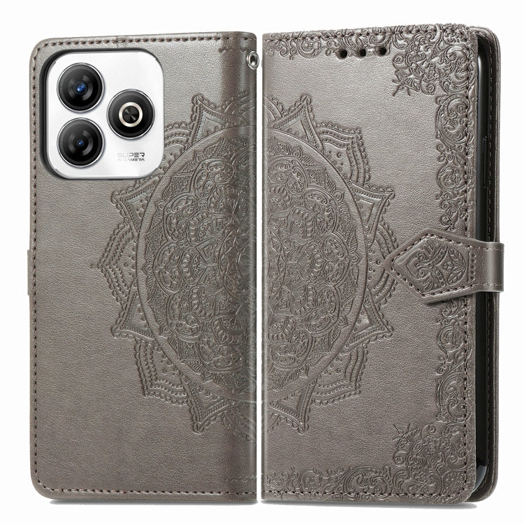 For ZTE Blade A75 4G Mandala Flower Embossed Leather Phone Case