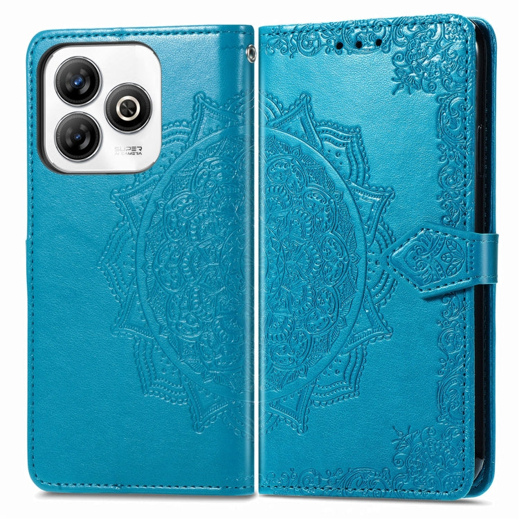 For ZTE Blade A75 4G Mandala Flower Embossed Leather Phone Case
