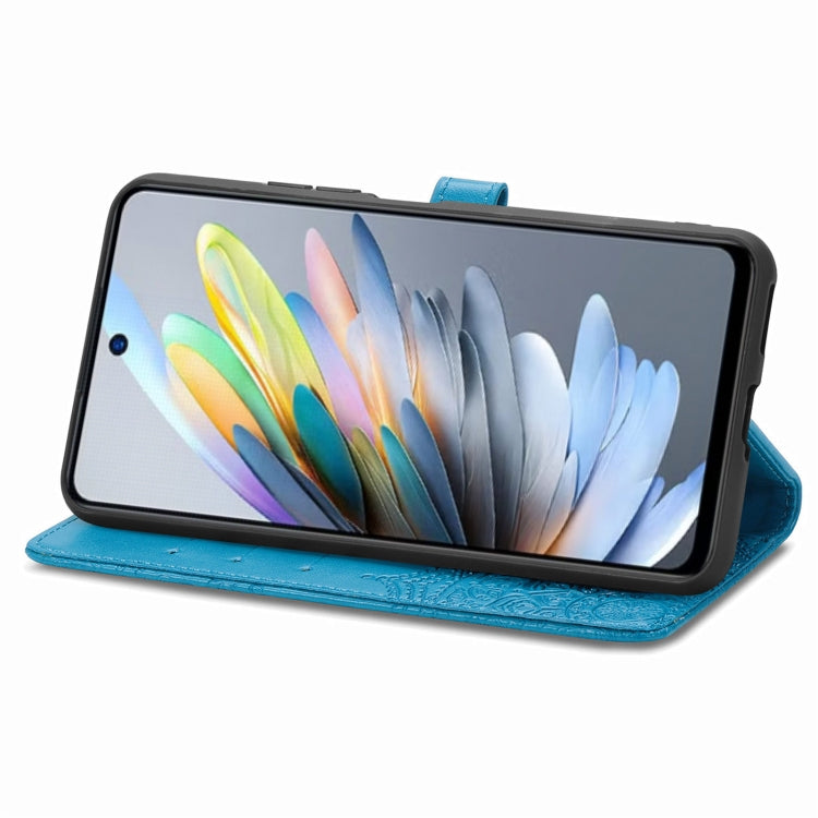 For ZTE Blade A75 4G Mandala Flower Embossed Leather Phone Case