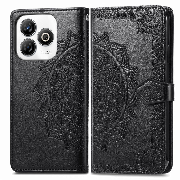 For ZTE Blade A75 4G Mandala Flower Embossed Leather Phone Case