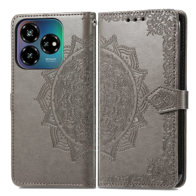 For ZTE Blade V60 Vita Mandala Flower Embossed Leather Phone Case