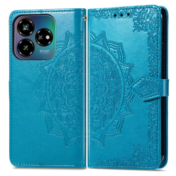 For ZTE Blade V60 Vita Mandala Flower Embossed Leather Phone Case