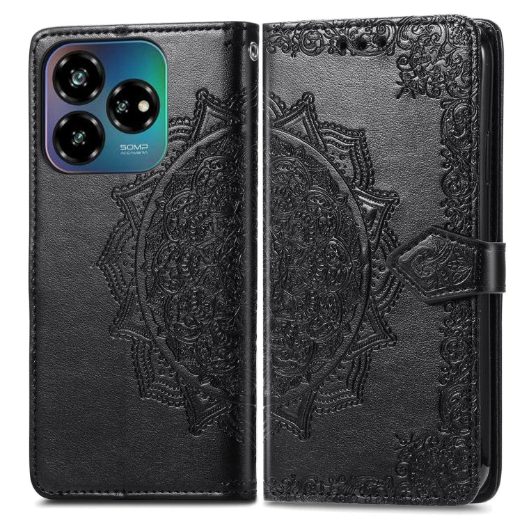 For ZTE Blade V60 Vita Mandala Flower Embossed Leather Phone Case