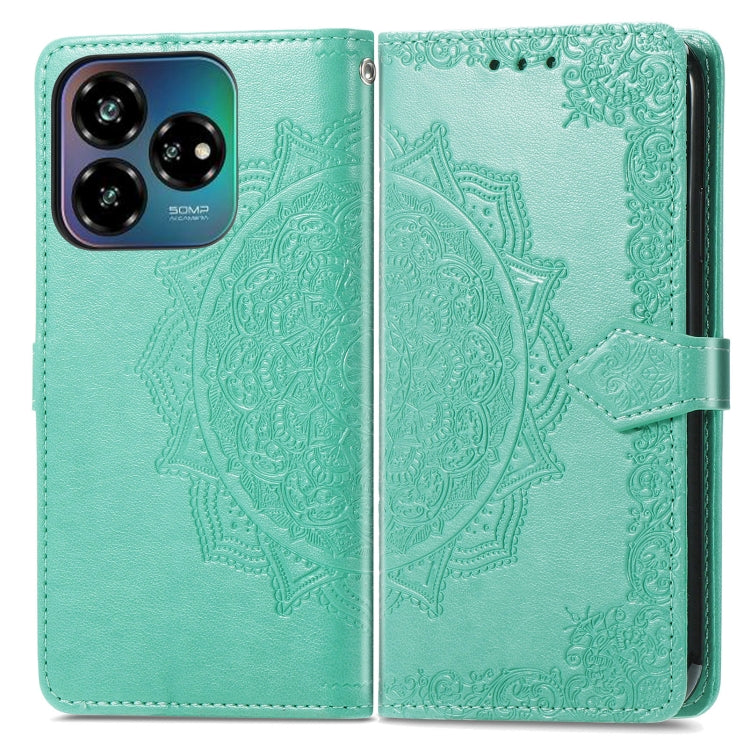 For ZTE Blade V60 Vita Mandala Flower Embossed Leather Phone Case