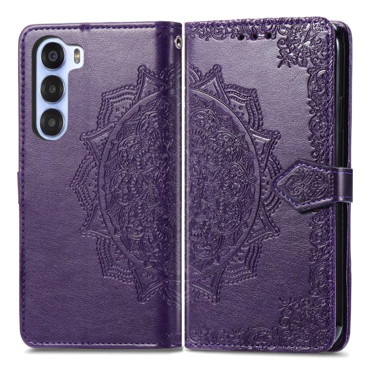 For ZTE Nubia S 5G Mandala Flower Embossed Leather Phone Case