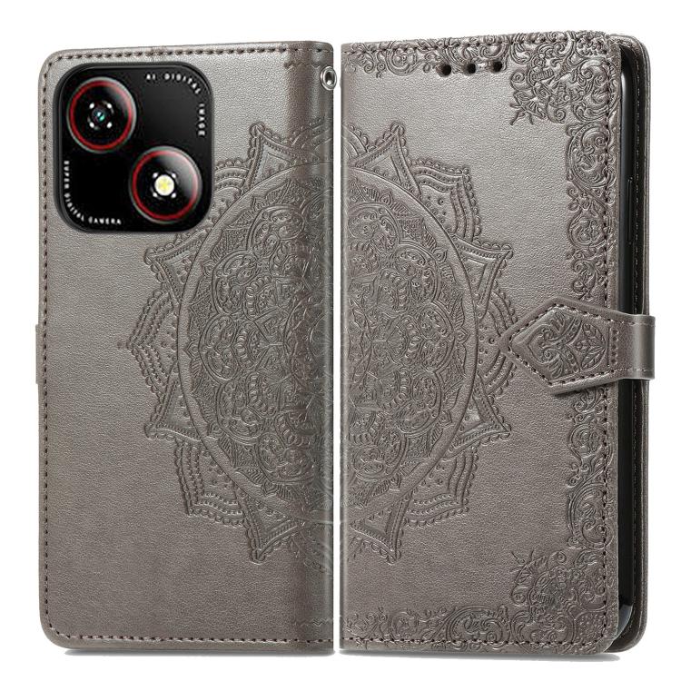 For ZTE Blade A35e 4G Mandala Flower Embossed Leather Phone Case
