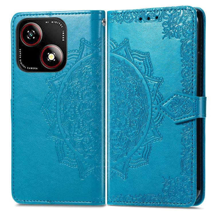 For ZTE Blade A35e 4G Mandala Flower Embossed Leather Phone Case