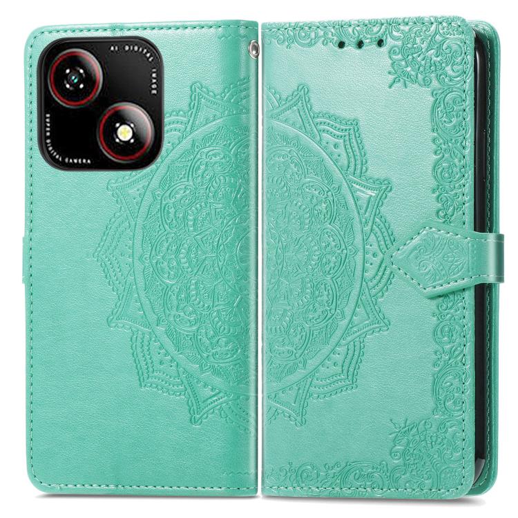 For ZTE Blade A35e 4G Mandala Flower Embossed Leather Phone Case