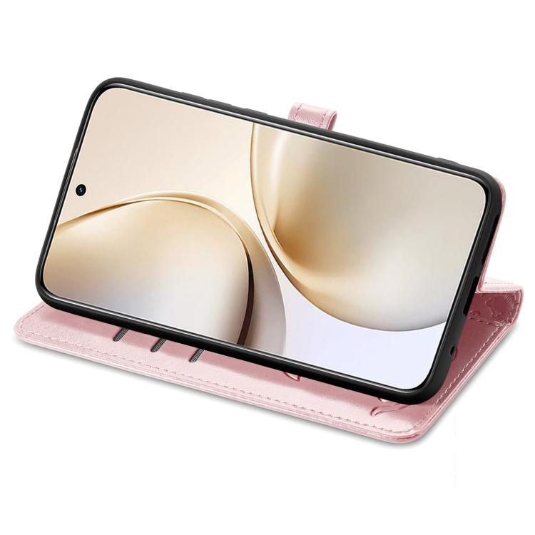 For Realme 14 Pro+ Cat and Dog Embossed Leather Phone Case