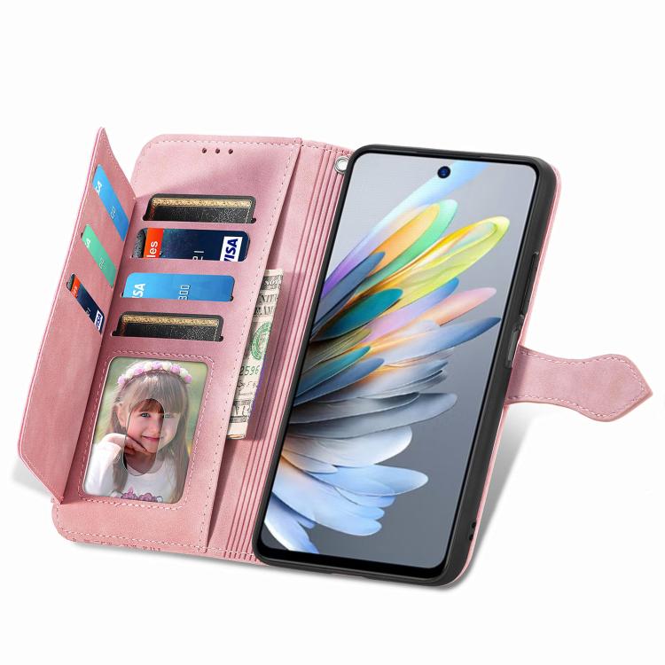 For Motorola Moto G 2025 Embossed Flower Zipper Leather Phone Case