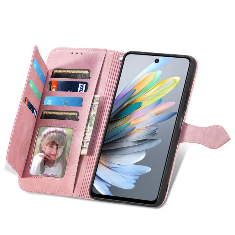For Motorola Moto G Power 2025 Embossed Flower Zipper Leather Phone Case