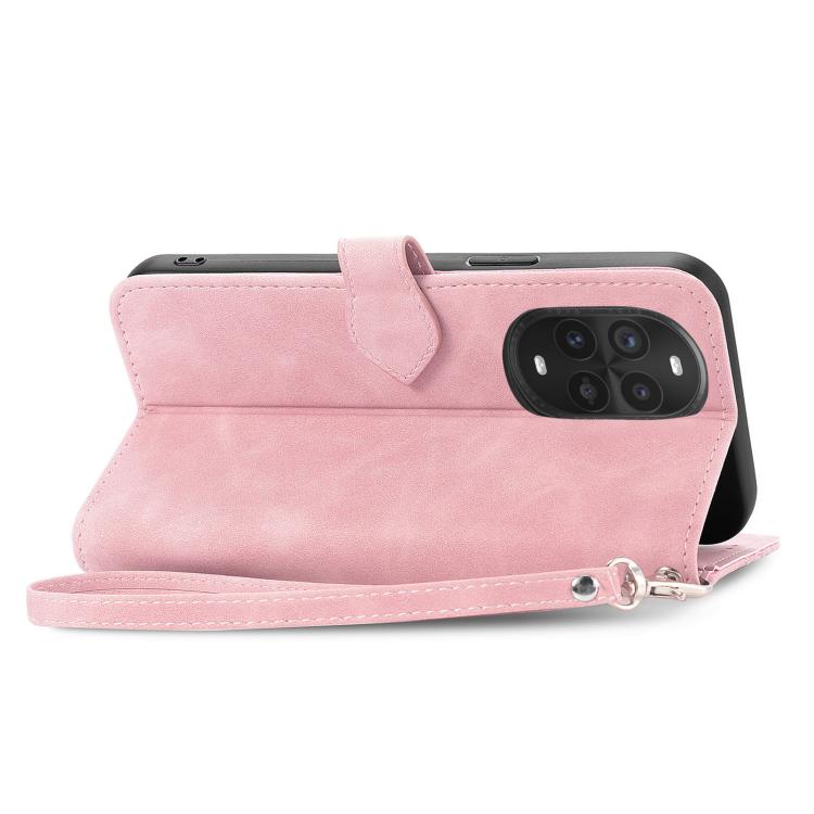For Huawei nova 13 Pro Embossed Flower Zipper Leather Phone Case