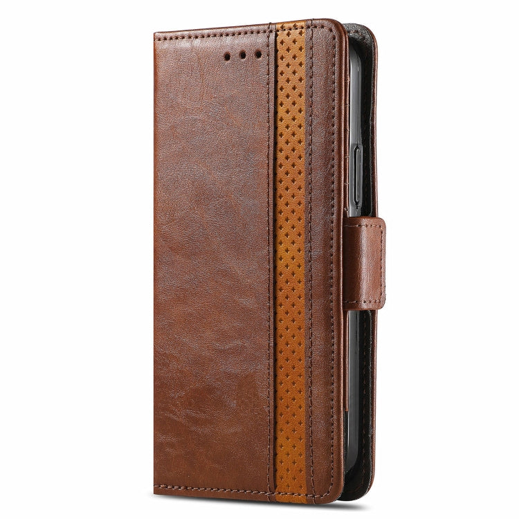 For Motorola Edge 50 Pro  CaseNeo Splicing Dual Magnetic Buckle Leather Phone Case
