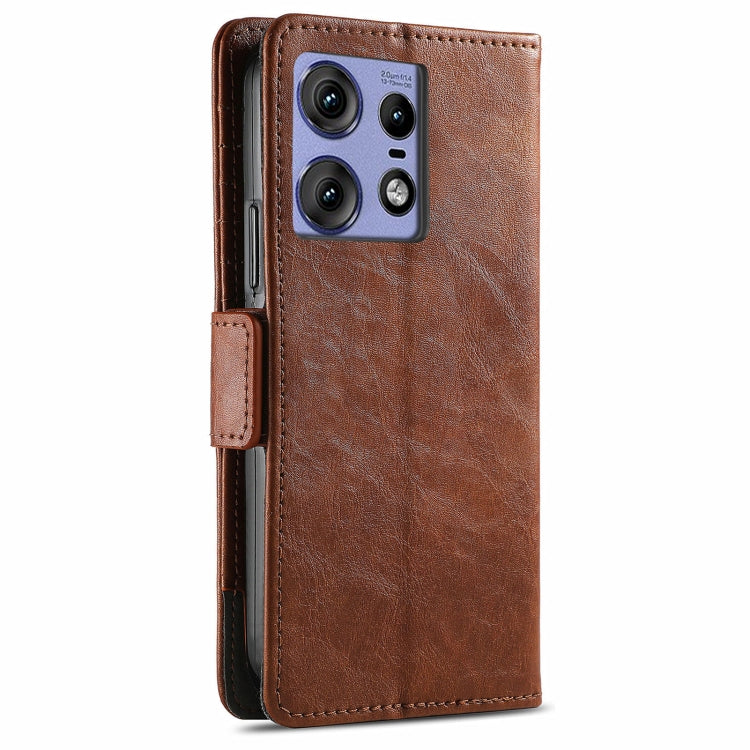For Motorola Edge 50 Pro  CaseNeo Splicing Dual Magnetic Buckle Leather Phone Case
