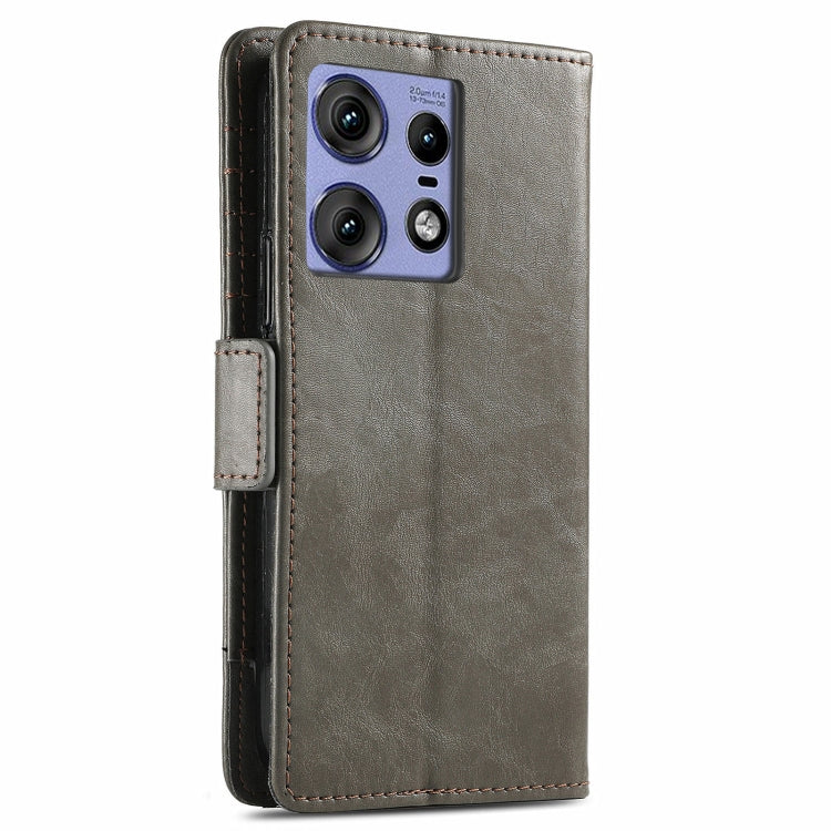 For Motorola Edge 50 Pro  CaseNeo Splicing Dual Magnetic Buckle Leather Phone Case