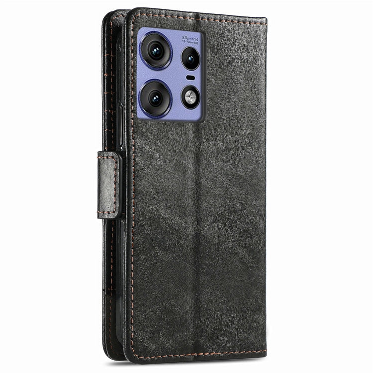 For Motorola Edge 50 Fusion CaseNeo Splicing Dual Magnetic Buckle Leather Phone Case