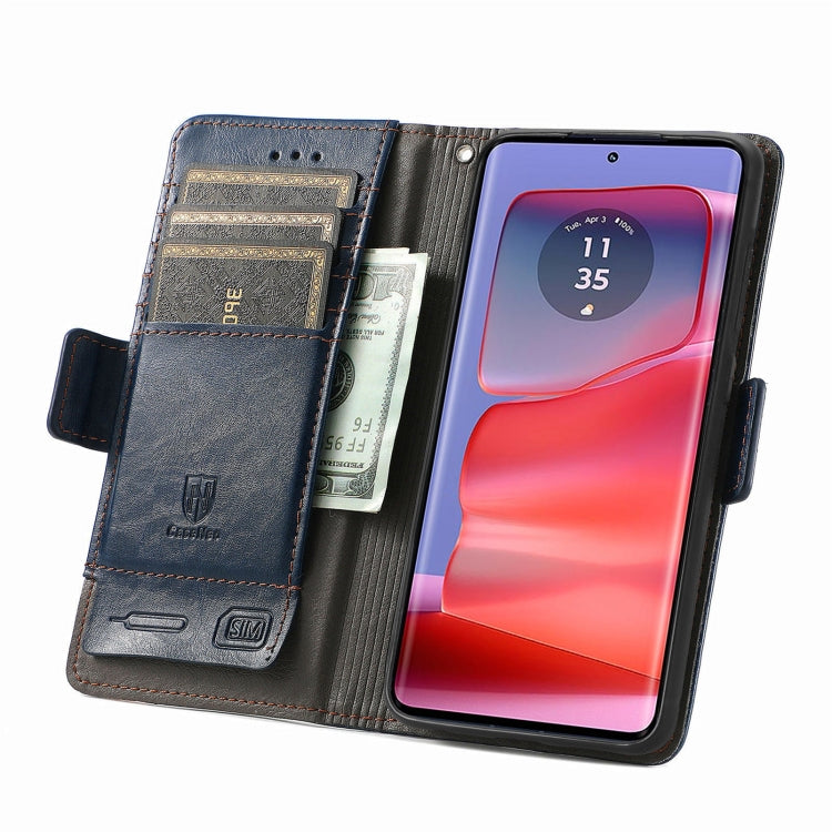 For Motorola Edge 50 Fusion CaseNeo Splicing Dual Magnetic Buckle Leather Phone Case