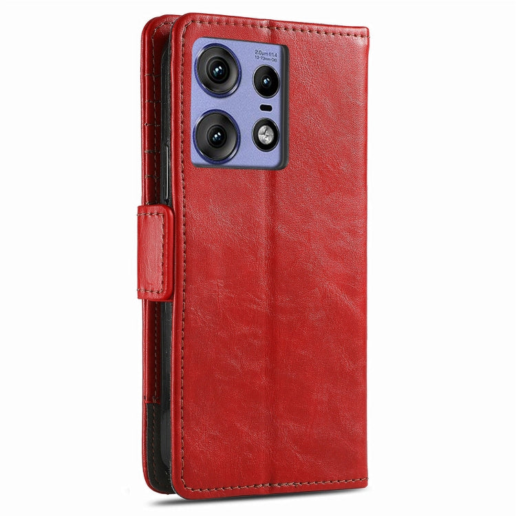 For Motorola Edge 50 Fusion CaseNeo Splicing Dual Magnetic Buckle Leather Phone Case