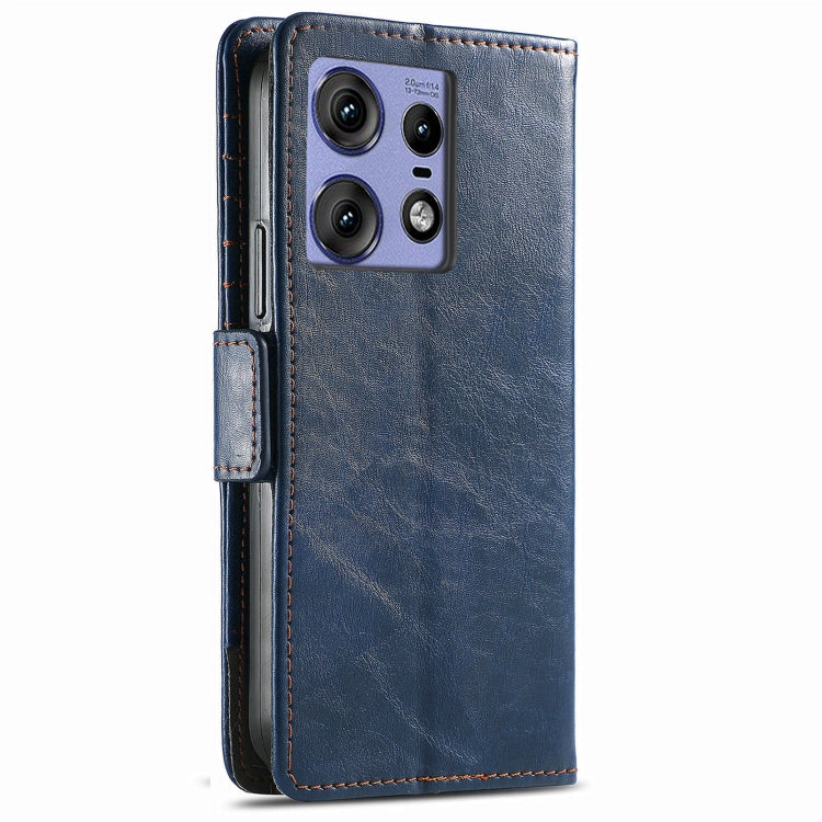 For Motorola Edge 50 Ultra CaseNeo Splicing Dual Magnetic Buckle Leather Phone Case