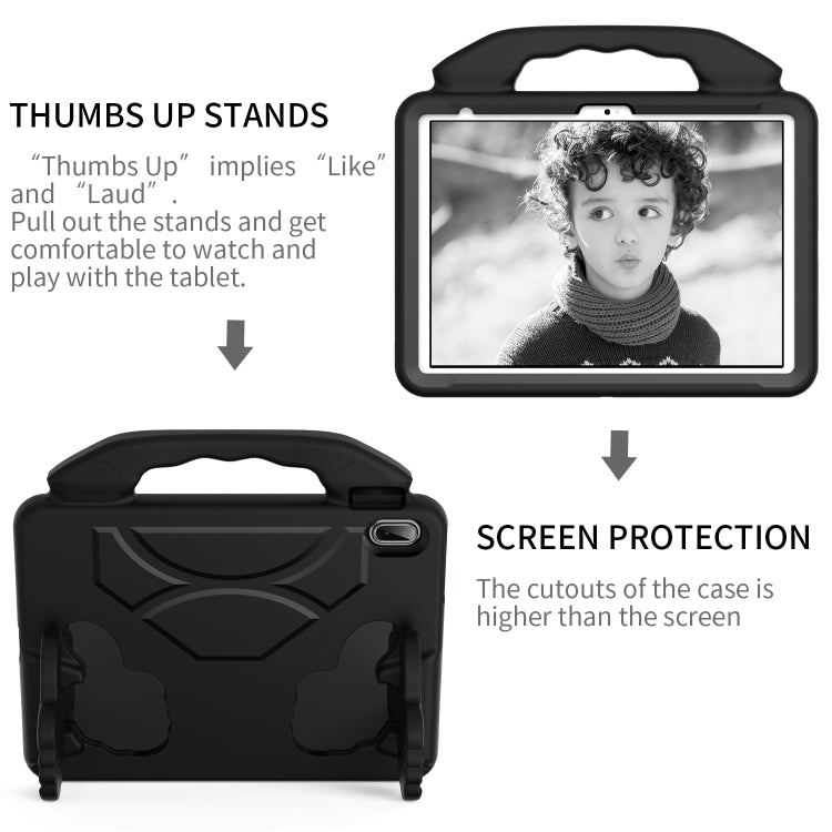 For iPad Air 11 2026 / 2025 / 2024 Children EVA Shockproof Tablet Case with Thumb Bracket