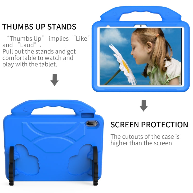 For iPad Air 11 2026 / 2025 / 2024 Children EVA Shockproof Tablet Case with Thumb Bracket
