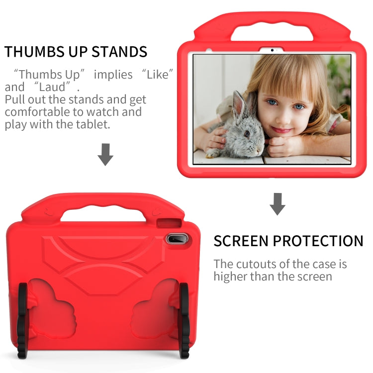 For iPad Air 11 2026 / 2025 / 2024 Children EVA Shockproof Tablet Case with Thumb Bracket