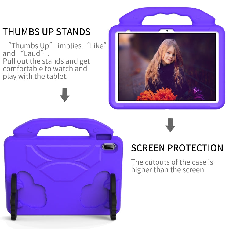 For iPad Air 11 2026 / 2025 / 2024 Children EVA Shockproof Tablet Case with Thumb Bracket